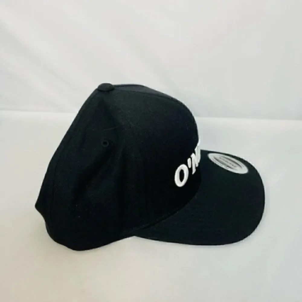 O'Neill Men's Hat Black White Adjustable Baseball Snapback Cap